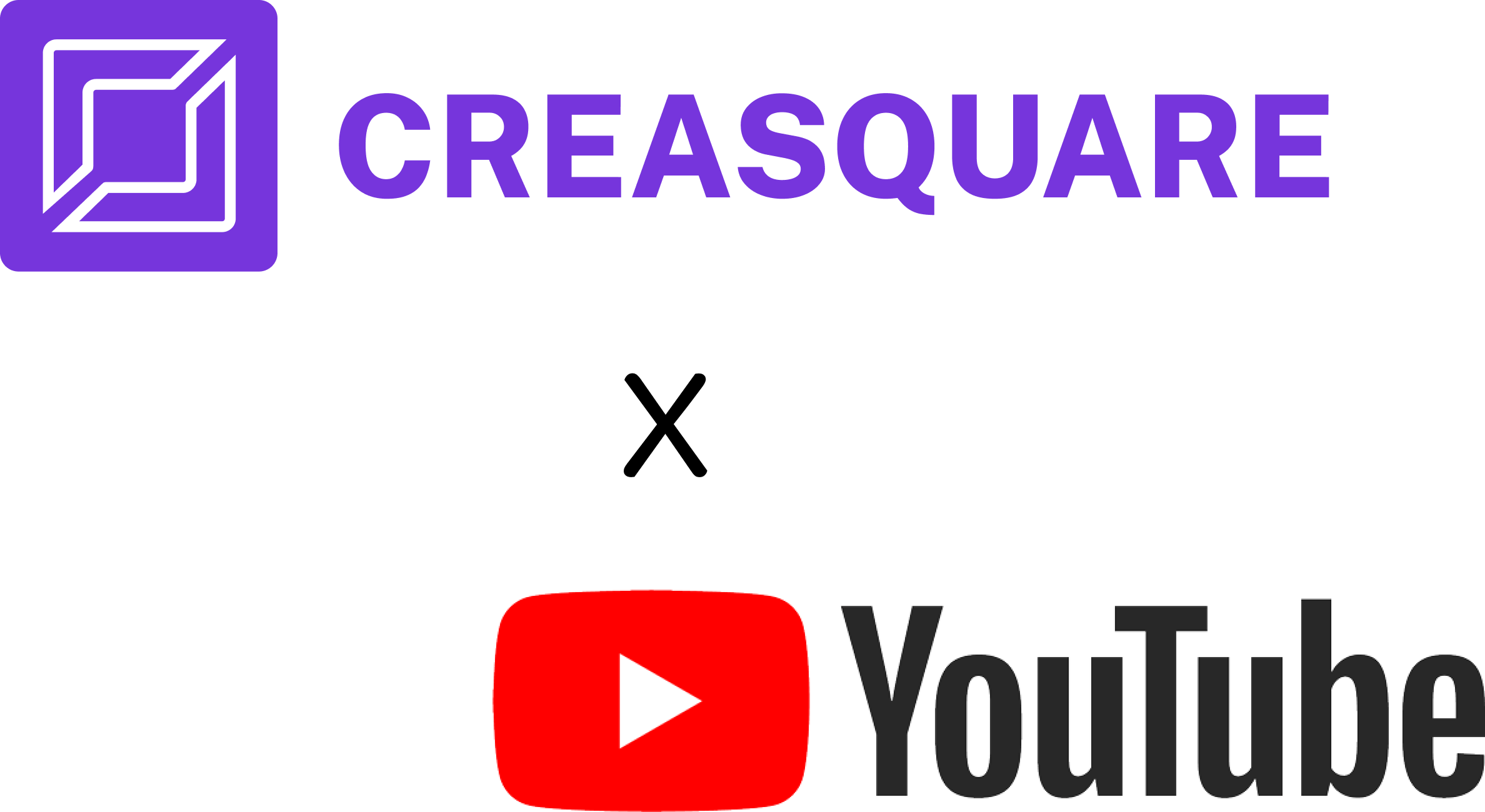 Logo Youtube and Creasquare