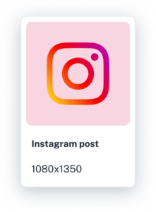 Instagram card format