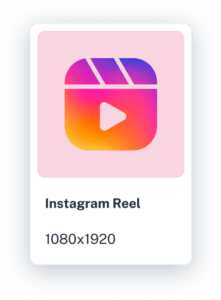 Instagram reel card format